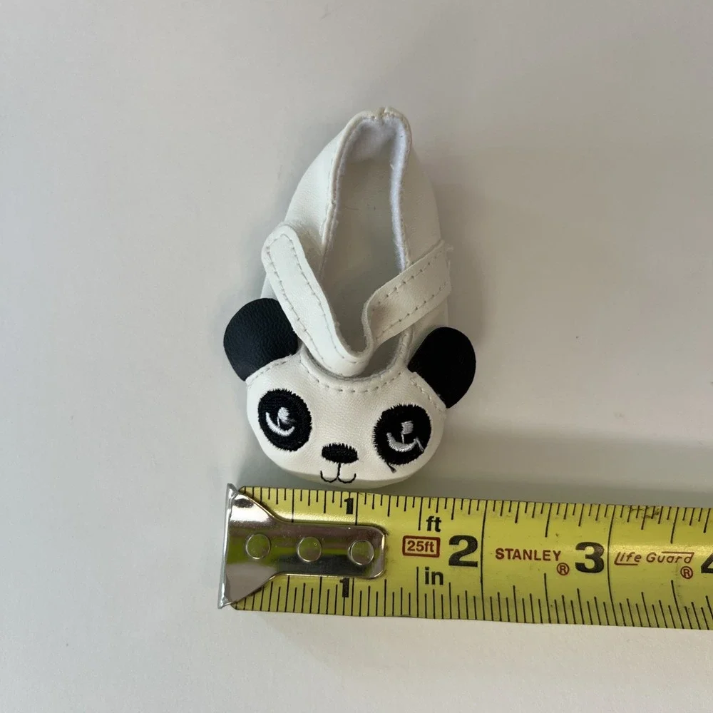 Panda Bear Doll Shoes White Mary Jane Shoes for Dolls‎ Cute Costume